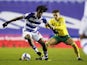 Reading's Ovie Ejaria in action with Norwich City's Max Aarons in the Championship on December 16, 2020