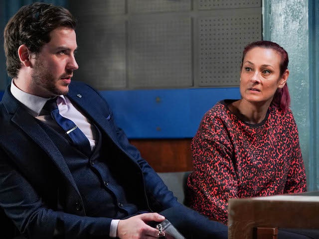 Tina and Gray on EastEnders on December 21, 2020