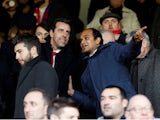 Arsenal technical director Edu and managing director Vinai Venkatesham pictured in January 2020