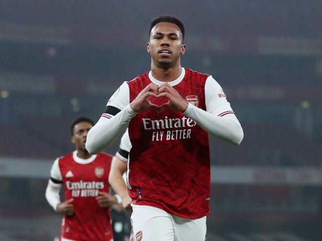 Arsenal's Gabriel Magalhaes pictured in November 2020