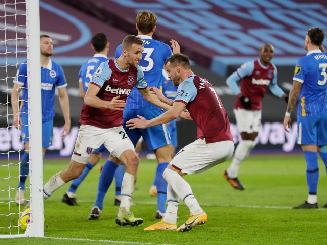 Brighton pegged back twice as West Ham rescue a point