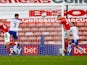 Barnsley's Michal Helik scores against Tranmere Rovers in the FA Cup on January 10, 2021