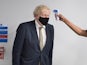 Boris Johnson has his temperature taken on January 4, 2021