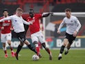 Bristol City's Famara Diedhiou in action against Portsmouth in the FA Cup on January 10, 2021