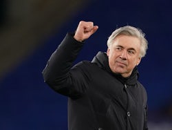 Everton manager Carlo Ancelotti pictured in December 2020