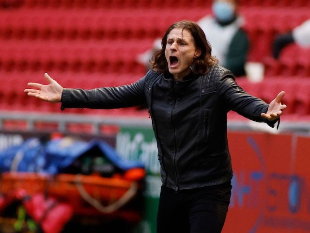 Wycombe Wanderers manager Gareth Ainsworth pictured in December 2020