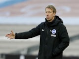 Brighton & Hove Albion manager Graham Potter pictured in December 2020