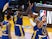 Golden State Warriors guard-forward Kent Bazemore high fives teammates after a three point basket against the Los Angeles Clippers on January 9, 2021