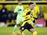 Borussia Dortmund winger Jadon Sancho pictured in January 2021