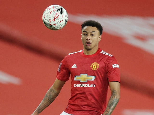 Manchester United midfielder Jesse Lingard pictured on January 9, 2021