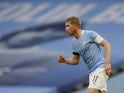 Manchester City midfielder Kevin De Bruyne pictured on January 10, 2021