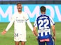 Real Madrid's Mariano Diaz in action against Alaves in La Liga on November 28, 2020