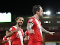 Danny Ings celebrates scoring for Southampton against Liverpool in the Premier League on January 4, 2021