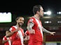 Danny Ings celebrates scoring for Southampton against Liverpool in the Premier League on January 4, 2021