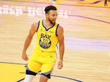 Steph Curry in action for the Golden State Warriors on January 4, 2021