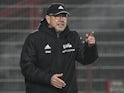 Union Berlin coach Urs Fischer reacts on January 9, 2021