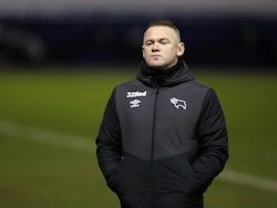 Derby County manager Wayne Rooney pictured on January 1, 2021