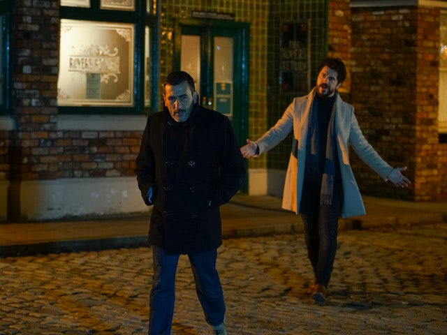 Adam and Peter on the second episode of Coronation Street on January 25, 2021