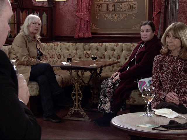George, Eileen, Mary and Gail on the second episode of Coronation Street on January 27, 2021