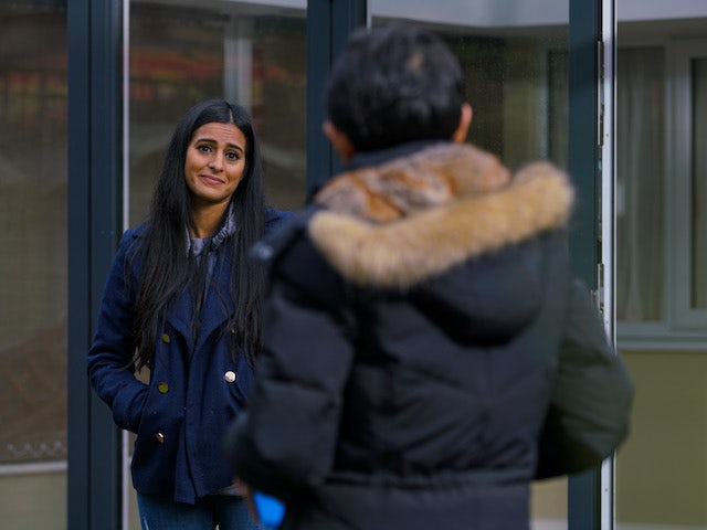 Alya on the second episode of Coronation Street on January 18, 2021