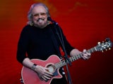 Barry Gibb performs at Glastonbury in June 2017