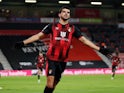Dominic Solanke celebrates scoring for Bournemouth against Millwall in the Championship on January 12, 2021