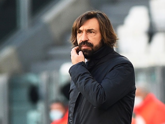 Zdjęcie trenera Juventusu, Andrei Pirlo, 24 stycznia 2021 r.
