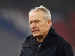 Freiburg head coach Christian Streich pictured on January 17, 2021