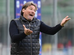 Crotone manager Giovanni Stroppa pictured in January 2021