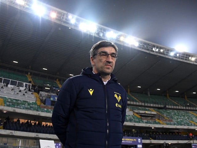 Hellas Verona manager Ivan Juric pictured in December 2020
