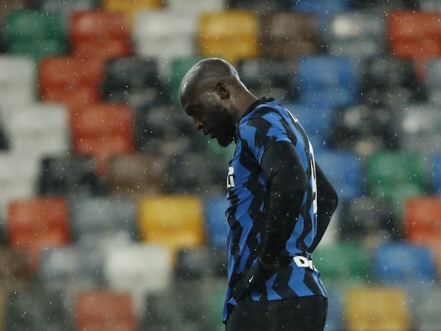 Inter Milan striker Romelu Lukaku pictured on January 23, 2021