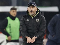 Spezia manager Vincenzo Italiano pictured in January 2021