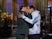 John Kraskinski and Pete Davidson kiss on SNL on January 30, 2021