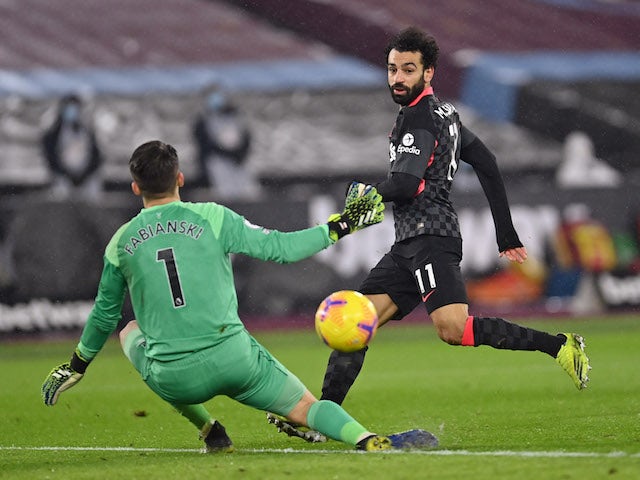 Result: Salah at the double as Liverpool overcome West Ham