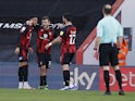 Bournemouth's Jack Wilshere celebrates after scoring their second goal on February 6, 2021