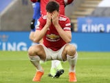 A distraught Harry Maguire on December 26, 2020