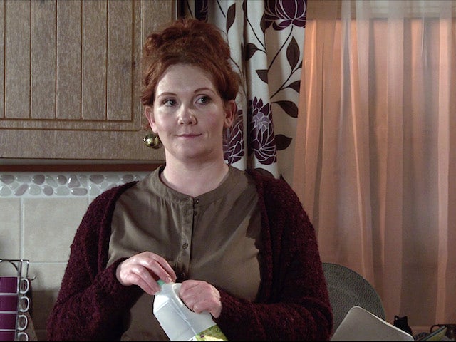 Fiz on the second episode of Coronation Street on February 17, 2021