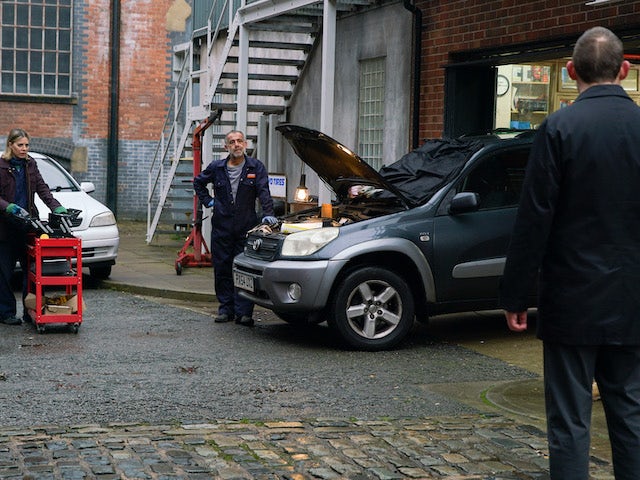 Abi and Kevin on the first episode of Coronation Street on February 10, 2021