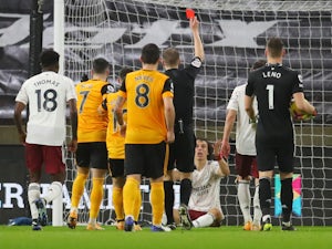 Mikel Arteta left seething at David Luiz red card in Wolves defeat