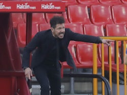 Atletico Madrid manager Diego Simeone pictured on February 13, 2021