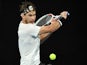 Dominic Thiem in action at the Australian Open in February 2021