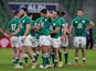 Ireland players look dejected after the Six Nations clash with France on February 14, 2021