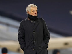 Tottenham Hotspur manager Jose Mourinho pictured on February 13, 2021
