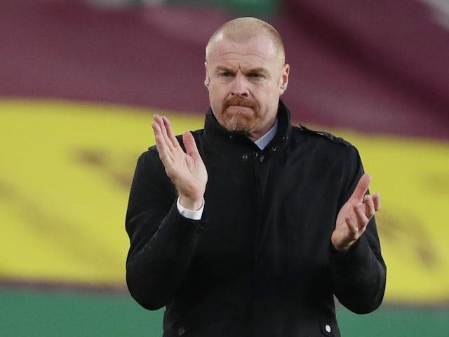 Burnley manager Sean Dyche pictured in February 2021