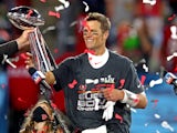 Tom Brady celebrates winning the Super Bowl on February 7, 2021