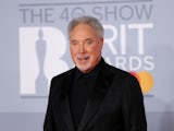 Tom Jones pictured at the Brits on February 18, 2020