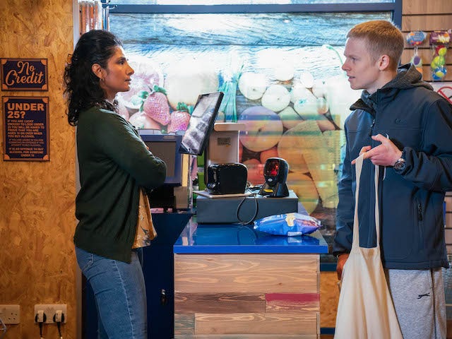 Suki and Bobby on EastEnders on February 23, 2021