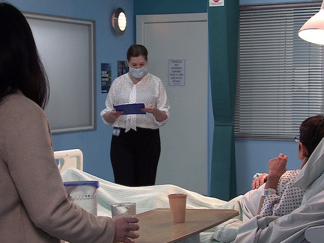A doctor on the first episode of Coronation Street on March 5, 2021