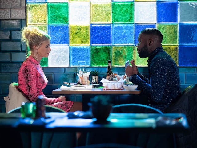 Isaac and Lola on EastEnders on March 1, 2021