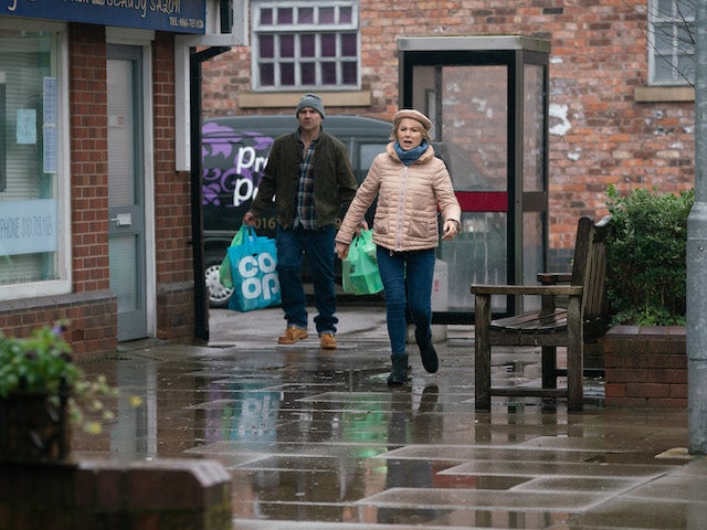 Tim and Sally on the second episode of Coronation Street on March 1, 2021